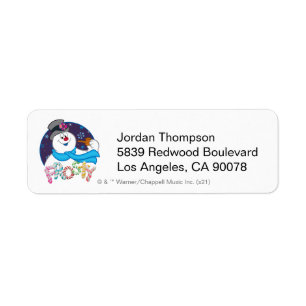 De Snowman™ bevuilen Colorful Candy Cane Name Etiket