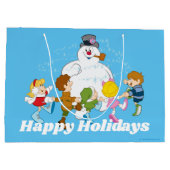De Snowman™ bevuilen | Frosty & Children Pspelen Groot Cadeauzakje (Achterkant)