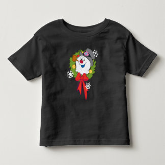 De Snowman™ bevuilen | Frosty Holiday Wreath Kinder Shirts