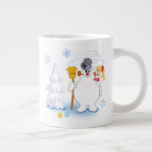 De Snowman™ bevuilen | Frosty & Karen Winter Fun Extra Grote Beker (Rechts)