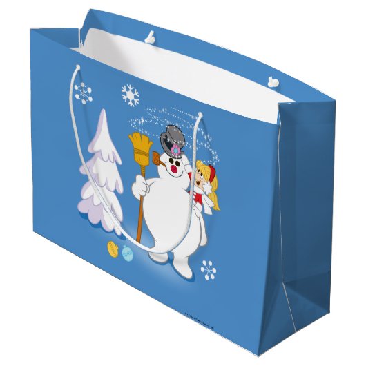 De Snowman™ bevuilen | Frosty & Karen Winter Fun Groot Cadeauzakje (Achterkant Gekanteld)
