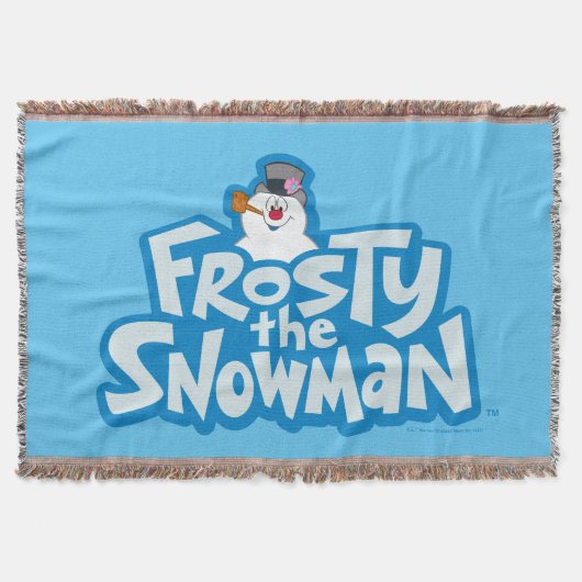 De Snowman™ bevuilen | Frosty Stapelde Logo Deken (Voorkant)