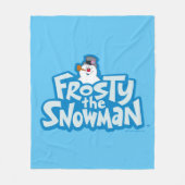 De Snowman™ bevuilen | Frosty Stapelde Logo Fleece Deken (Voorkant)