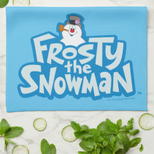 De Snowman™ bevuilen   Frosty Stapelde Logo Theedoek