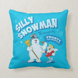 De Snowman™ bevuilen   "Gekke Snowman" Kussen