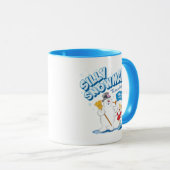 De Snowman™ bevuilen | "Gekke Snowman" Mok (Voorkant rechts)