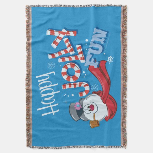 De Snowman™ bevuilen | Happy Jolly Fun Deken (Voorkant Verticaal)