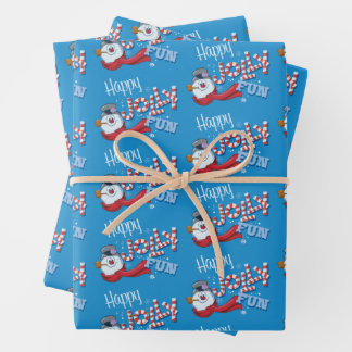 De Snowman™ bevuilen | Happy Jolly Fun Inpakpapier Vel