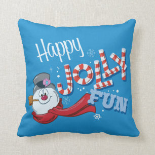 De Snowman™ bevuilen   Happy Jolly Fun Kussen