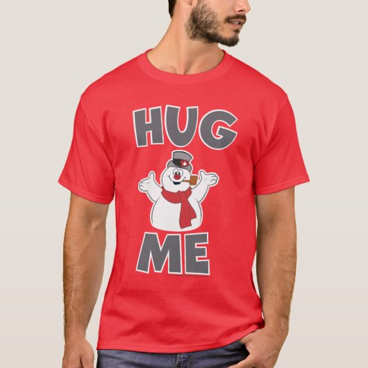 De Snowman™ bevuilen | Hug Me T-shirt (Voorkant)