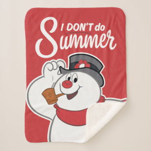 De Snowman™ bevuilen   Ik doe geen zomer Sherpa Deken