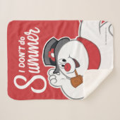 De Snowman™ bevuilen | Ik doe geen zomer Sherpa Deken (Voorkant (horizontaal))