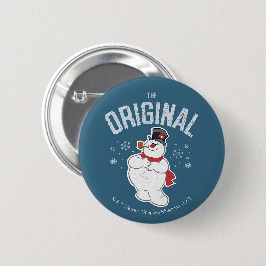 De Snowman™ bevuilen | Oorspronkelijk Ronde Button 5,7 Cm (Voorkant /achterkant)