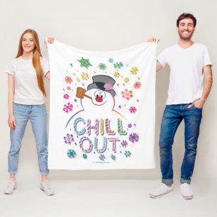 De Snowman™ bevuilen Rainboog-kleuren "Chill O Fleece Deken