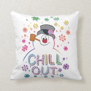 De Snowman™ bevuilen   Rainboog-kleuren "Chill O Kussen
