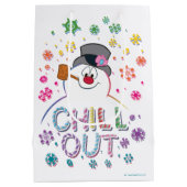 De Snowman™ bevuilen | Rainboog-kleuren "Chill Out Medium Cadeauzakje (Achterkant)