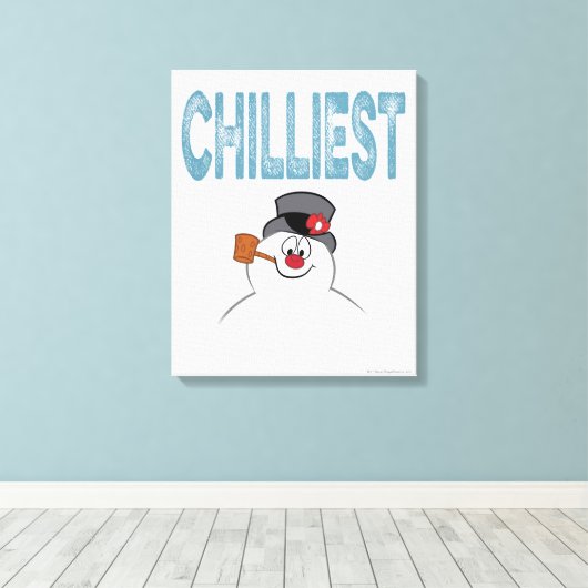De Snowman™ bevuilen | Zuigelijk Canvas Afdruk (Insitu (Houten vloer))