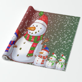 De Snowman-familie - Cadeaupapier