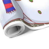 De Snowman-familie - Cadeaupapier (Rol Hoek)