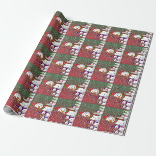 De Snowman-familie - Cadeaupapier
