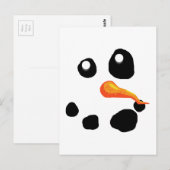 De Snowman-glimlach van Frosty Briefkaart (Voorkant / Achterkant)