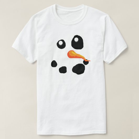 De Snowman-glimlach van Frosty T-shirt (Design voorkant)