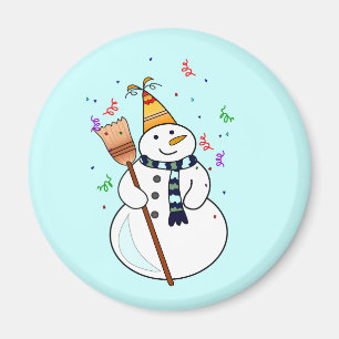 De Snowman magneet vieren