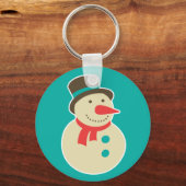 De Snowman-sleutelhanger bevroezen Sleutelhanger (Voorkant)