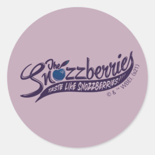 De snozbessen smeren als snozbessen! ronde sticker