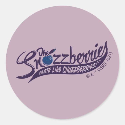De snozbessen smeren als snozbessen! ronde sticker (Voorkant)