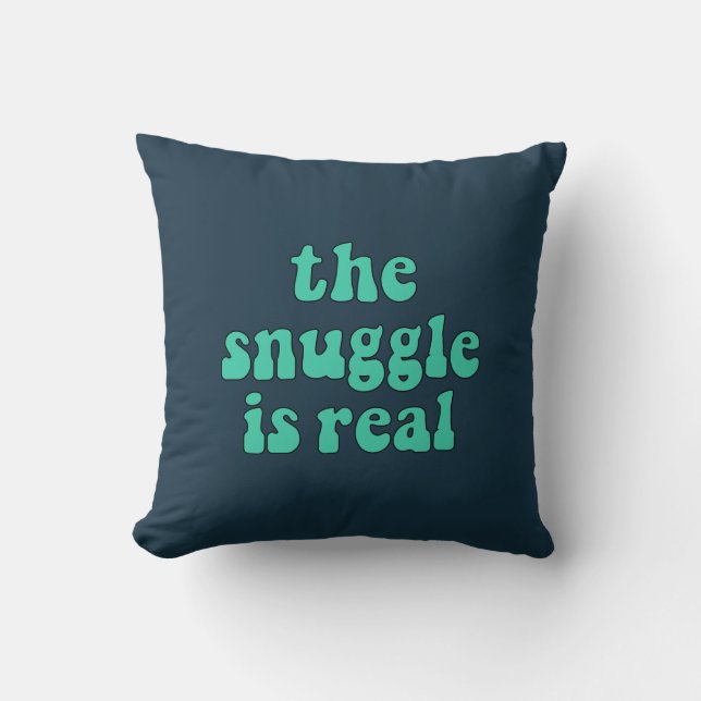 De snuggle is een grappige retro kussen (Voorkant)
