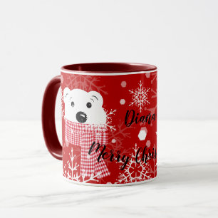De snuit van een ijsbeer, Kerstmis Mok