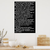 De socialist...Bakunin citeert poster (Keuken)