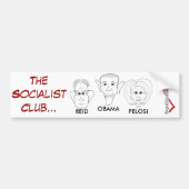 DE SOCIALISTISCHE CLUB BUMPERSTICKER (Voorkant)