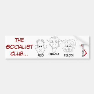 DE SOCIALISTISCHE CLUB BUMPERSTICKER