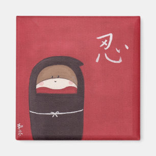 De Sock Monkey Ninja Magnet Magneet