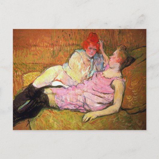 De Sofa van Toulouse-Lautrec Briefkaart (Voorkant)