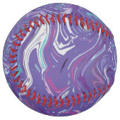 De Softball Balle violette au design authentique (Devant gauche)