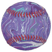 De Softball Balle violette au design authentique (Dos)