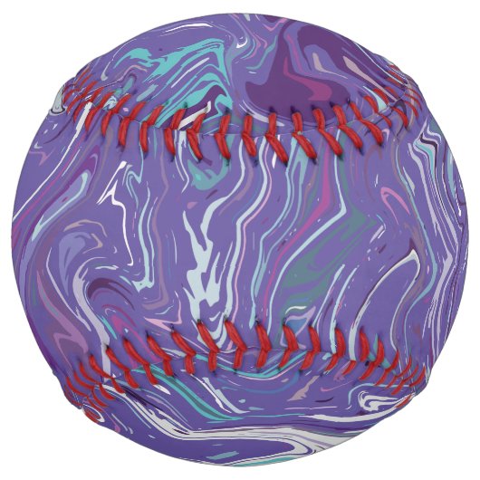 De Softball Balle violette au design authentique (Devant)