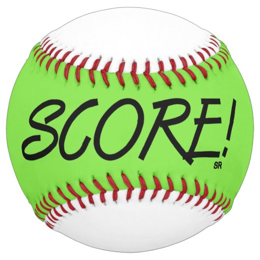De Softball Chaux et balle blanche (Devant)