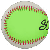 De Softball Chaux et balle douce grise (Devant gauche)