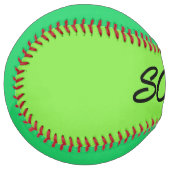 De Softball Chaux et balle verte (Devant gauche)