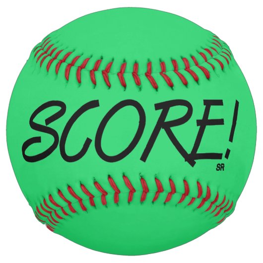 De Softball Score balle douce verte (Devant)