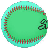 De Softball Score balle turquoise et verte (Devant gauche)