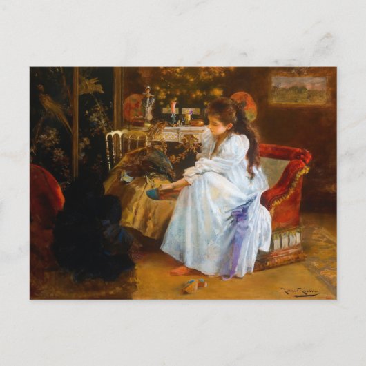 De soirée van Romà Ribera (1894) Briefkaart (Voorkant)