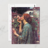De sol van het Roos van John W. Waterhouse Briefkaart (Voorkant / Achterkant)