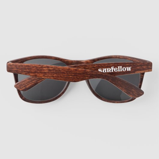 De Soleil Lunettes en bois Sunfellow (Dos)