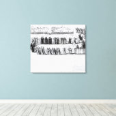 De Solemn Mock Procession Canvas Afdruk (Insitu (Houten vloer))