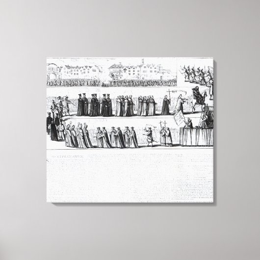 De Solemn Mock Procession Canvas Afdruk (Voorkant)